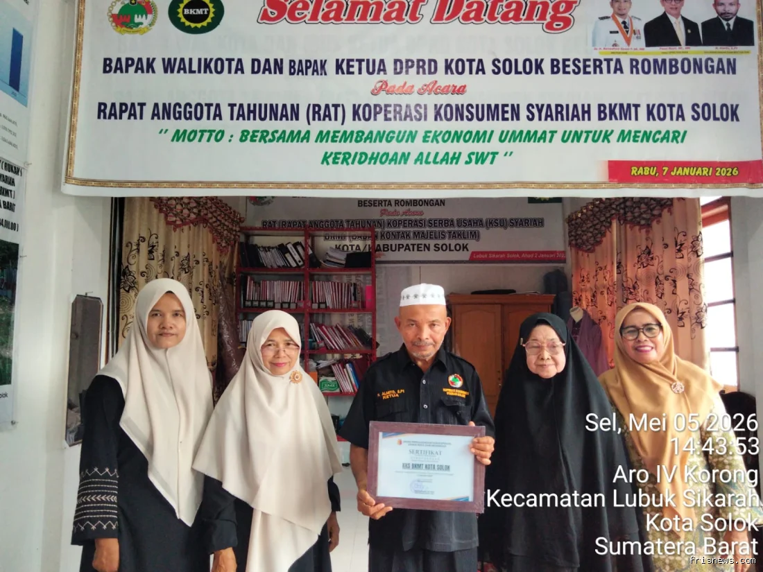 Koperasi konsumen Syariah BKMT Kota Solok bukukan aktiva lancar Rp982,6 juta lebih