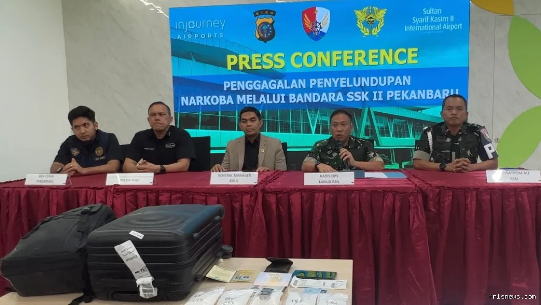 Kadis Ops Lanud RSN: Gagal penyelundupan 1 Kilogram sabu di Bandara SSK II Pekanbaru 