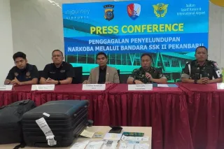 Kadis Ops Lanud RSN: Gagal penyelundupan 1 Kilogram sabu di Bandara SSK II Pekanbaru 